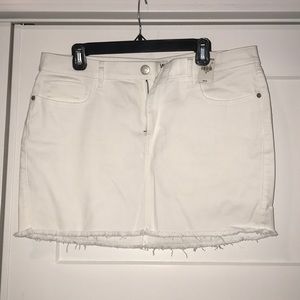 Express white denim skirt size 12